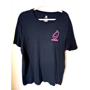 Men's Hurley Blue & Pink Graphic Have Fun T-Shirt Soft 100% Cotton XL